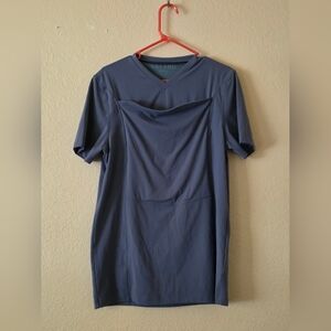 LALABU unisex Blue  Short Sleeve Top Size M.